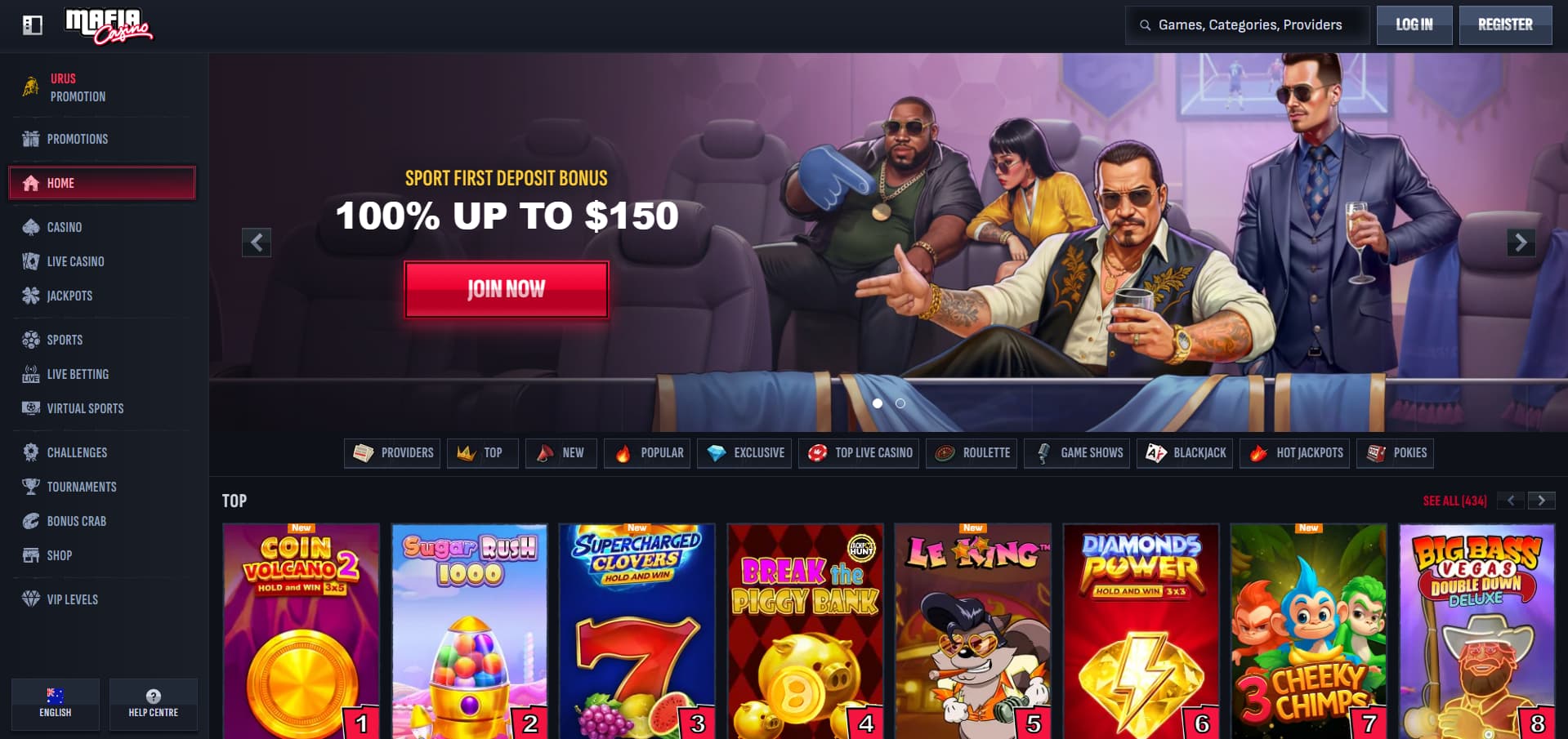 mafia casino screenshot